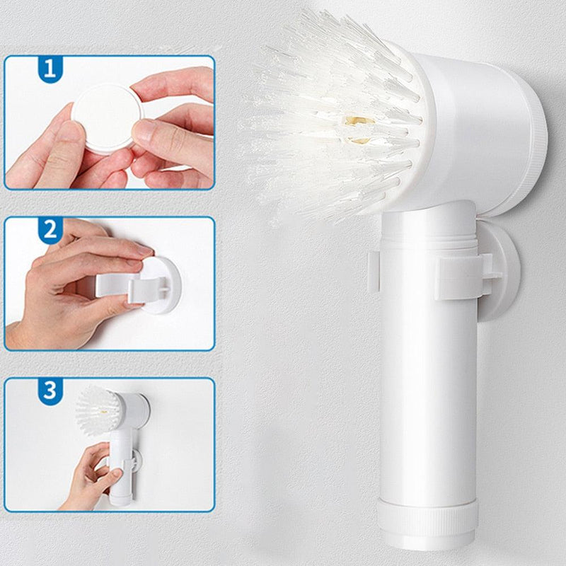 Escova Eletrica de Limpeza Sem Fio para banheiro e cozinha