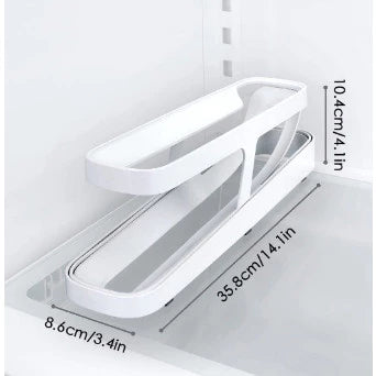 Suporte Organizador de Ovos Para Geladeira Prateleira 2 Andares